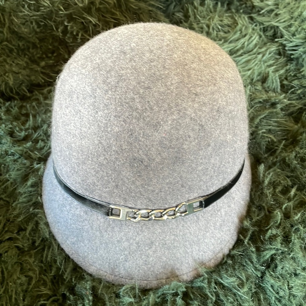 Grey wool Calvin Klein hat. Adjustable. Never worn.
